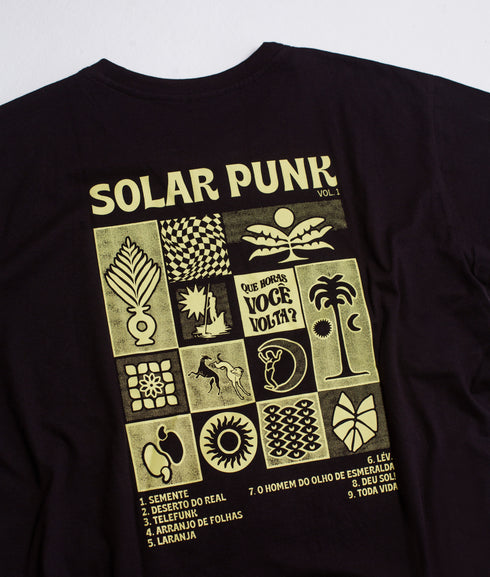 Camiseta Agroecológica Solar Punk Noite - Fit Regular